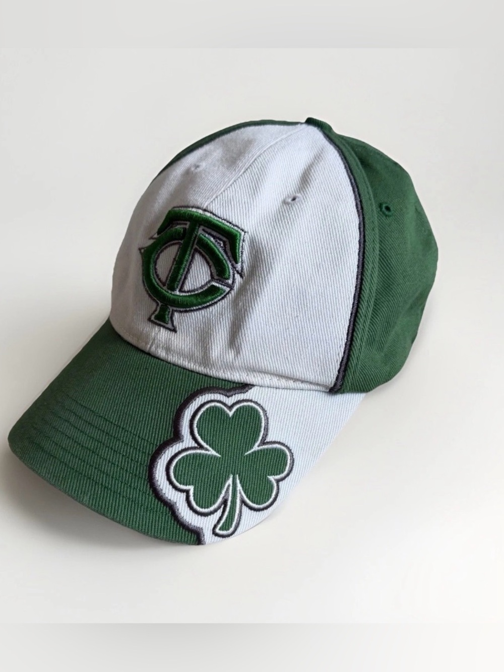 Minnesota Twins Hat ‘47 Brand Kelly Green Shamrock Cap Size OS Adjustable Strap